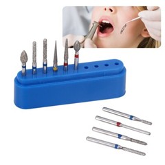 5 Pack AZ Dental Diamond Burs FG-112 Crown Preparation Anterior teeth kit USA