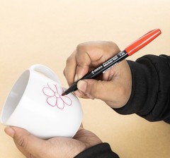 Permanent Marker 100 3411/12BX RED