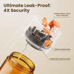 LAKUMIQI Upgrade 2 in 1 Oil Sprayer for Cooking, Olive Oil Dispenser Bottle for