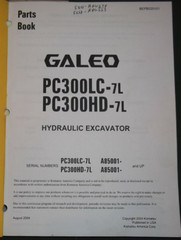 KOMATSU GALEO PC300LC-7L PC300HD-7L EXCAVATOR PARTS CATALOG BOOK MANUAL A85001-
