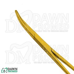 6 Pcs Kelly Hemostat Forceps 5.5″ Curved Full Gold Surgical Instruments Set