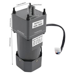 1:3(3K) 0-450 RPM 110 V AC Gear Motor +Speed Controller +Reducer