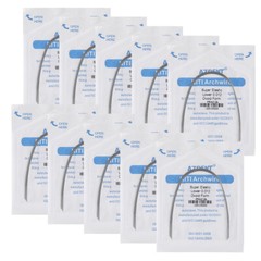 AZDENT Dental ortodónico alambre de arco Ni-Ti redondo rectangular natural Ovoid