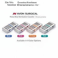 DETACHABLE STERILIZATION CASSETTE WITH DOUBLE BUTTONS 5 SLOT GERMAN GRADE