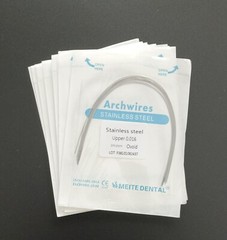 10Packs Dental Orthodontic Stainless Steel Arch Wires Round Wires Ovoid Form