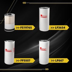 LF667（2PCS）,LF3654,FF5507,FS19765 Filter Kit Compatible with D13 O