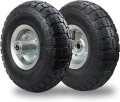 Resilient 10 Inch Pneumatic Tires with Anti-Slip Design – 2 Pack for All Seasons