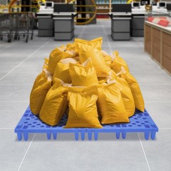 Blue Pp Pallet 50*30*10cm Pallet Free Standing Anti-slip particle Floor Pallet