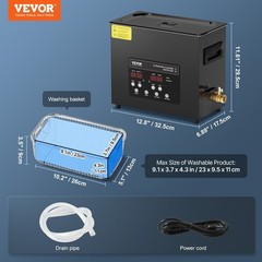 6L 40kHz Ultrasonic Cleaner with Non Slip Feet Design