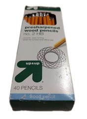 Up+Up Pre-sharpened Wood Pencils #2 HB Pack of 40 Target 2014 Indonesia Worn box