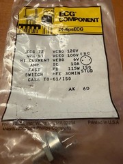 ECG 72 NPN Hi Current Amp Switch Transistor Line NTE72 TO-61