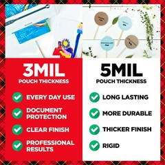 Scotch Thermal Laminating Pouches Premium Quality, 5 Mil 100-Pouches, Clear