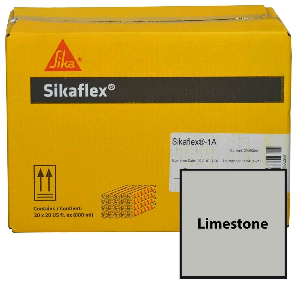 Sikaflex 1A, 20 oz. Sausage Packs, Full Case – 20 Tubes, Limestone