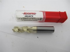 Accupro 09549379 , 1/2″ Solid Carbide .0300″ Corner Radius End Mill