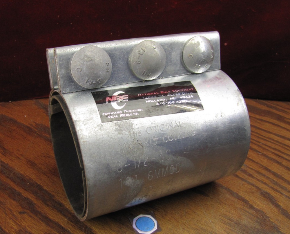 Morris 4″ Pipe Coupler 101.6 MMOD Coupling 3-1/2-3C SO # 080913R