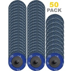 2 inch 36 Grit Zirconia Roll Lock Die Grinder Sanding Grinding Disc Quick Change