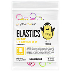 2000 Assorted Color Light 3.5 Oz 5/16″ Penguin Latex Elastic Rubber Bands Braces