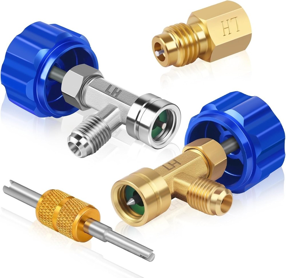 Can Tap, R1234YF Self-Sealing and Puncture Style Can Tap Valve with Tank Ada