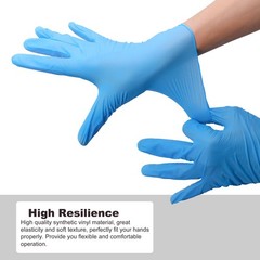 Disposable Gloves Large Nitrile And Vinyl Blend Material Gloves Latex Free 4 Mil