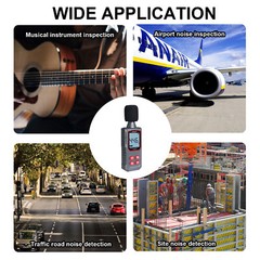 Portable digital sound meter professional precise decibel tester 30-130dB