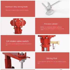 DS3-5S Pneumatic Paint Mixer 20L Handheld Liquid Mixer Lifting 2600r/min