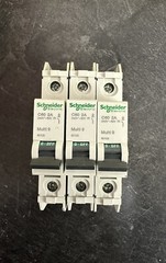 Lot Of 3 Schneider Electric C2A C60 Multi 9 Single Pole Circuit Breaker