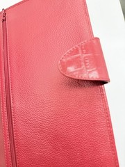 Filofax A5 Calypso Red Leather Organizer Planner -retired Unused