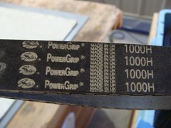 LOT OF 2 GATES POWERGRIP 1000-H-100 TIMING BELT 100″L X 1″W 1/2″ PITCH 200 TEETH