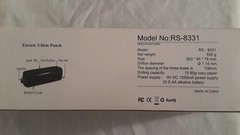 Electric 3 Hole Punch / 12 Sheets
