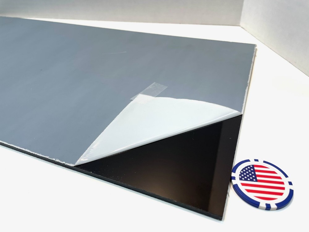 Polycarbonate Plastic Sheet Black 3/16″ x 12″ x 12″ , Lexan panel