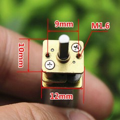5Pcs Micro Mini N20 Gear Motor DC Slow Speed Full Metal Gearbox Reducer Toy E