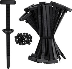 100 Pcs Nylon Universal Cable Tie Buckle T-Shaped,Plastic Rivets-2026 NEW Sel…