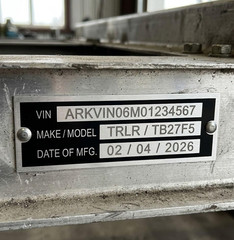 Blank Aluminum ID Plates, Metal Identification Plate, Serial Number Tag, Equipme