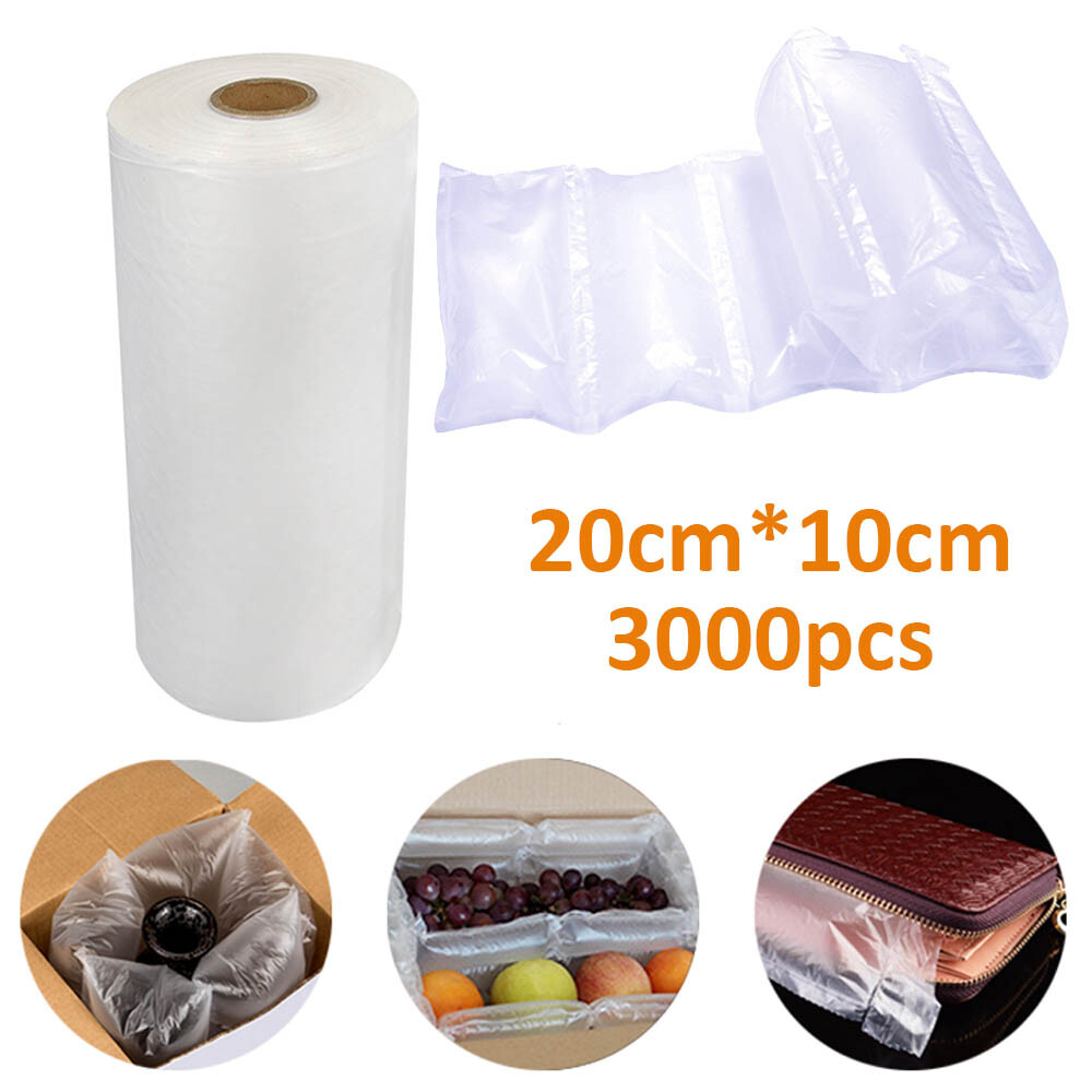 3000Pcs Air Pillow for Machine Bag Film 20*10cm Cushion Bubble USA