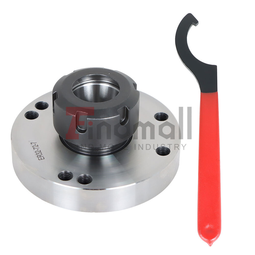 ER32 Collet Chuck 100mm Diameter Compact Lathe Tight Tolerance with 1 ER Wrench