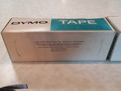 1956 DYMO EMBOSSING TAPE Qty 27 Red Green Gold Yellow Blue Orange Brown Black