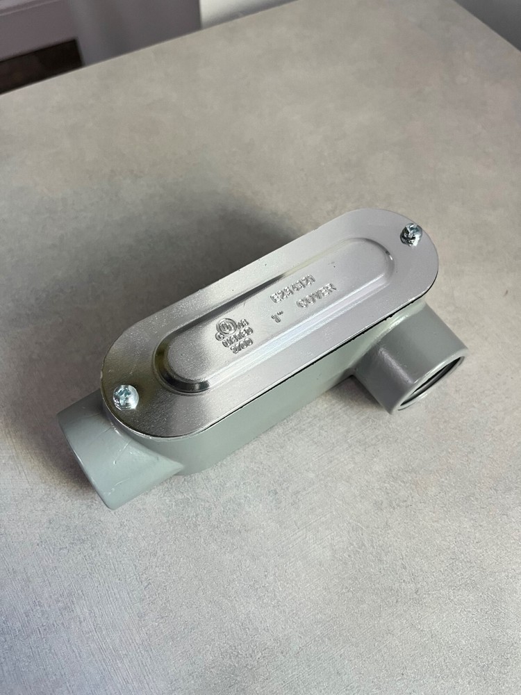 1″ Type LL Conduit Body w cover & gasket Aluminum Threaded UL listed