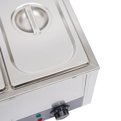 3-Pan Commercial Electric Food Warmer Steam Table Buffet Bain Marie Countertop
