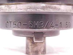 CAT50 TECHLEADER 3/4 PILOT O.D. 5/16 KEY FACE MILL TOOL HOLDER CT50-SM3/4-1.50