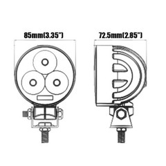 Flood LED Work Lamp Assembly For CAT Skid Loader 289D3 277D 289D 226D 239D3 249D