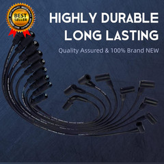 Spark Plugs and Wires Compatible with Chevy 5.7L 4.3L 5.0L, 41-993 Iridium Spark