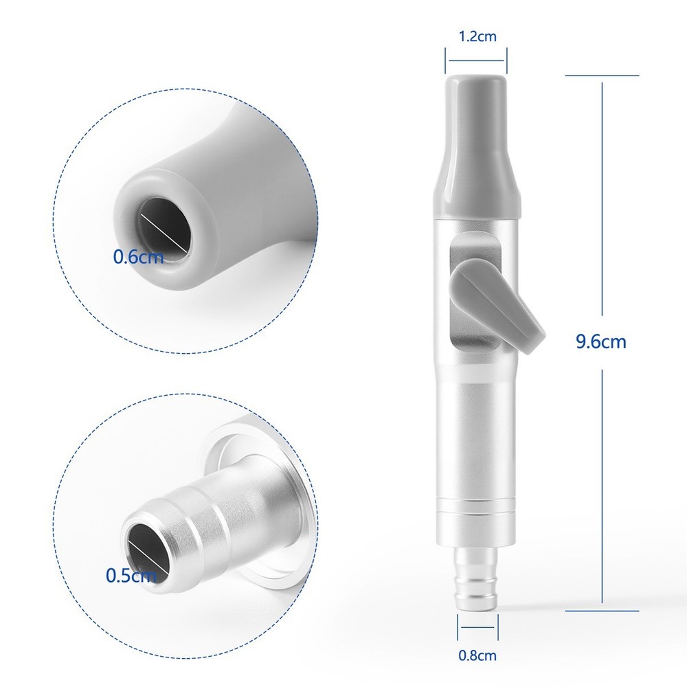 Dental Universal HVE/SE Valves Strong+Weak Suction Handle Saliva Ejector Adaptor