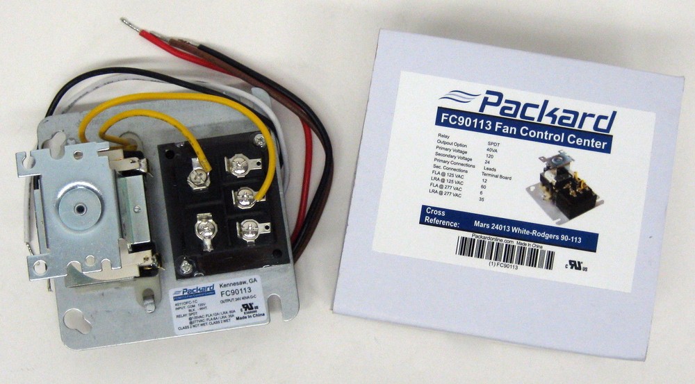 90-113 Fan Center Relay Transformer SPDT 120V 24V
