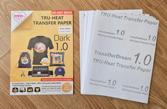 24 Sheets Tru-Heat Inkjet Transfer Paper Dark Light Fabric T Shirt Bundle