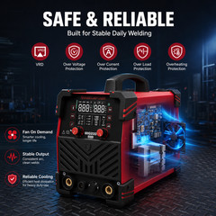 ARCCAPTAIN MIG200 NOVA 200Amp 6-in-1 MIG Welder 110V/220V Dual Voltage Welding