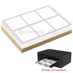 3-1/3″ x 4″ Mailing Shipping Labels 6 Per Sheet For InkJet & Laser Printer 6 UP