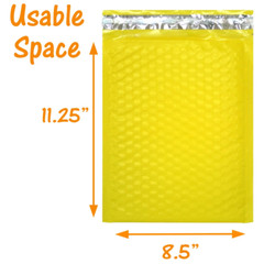 30 Pack 4×8, 6×10″, 8.5×12, 10×15 Hot Pink, Yellow, Purple Poly Bubble Mailers