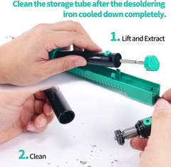 929D-V Electric Desoldering Iron & Pump with Nozzles for Precision Work