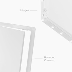 10×16 Inch White Access Panel Drywall ABS Plastic Square Wall Ceiling Door