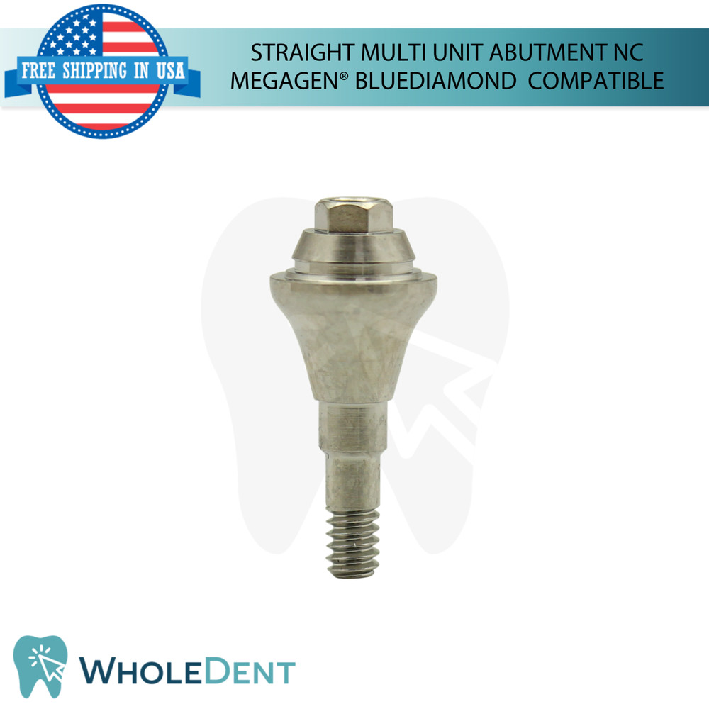 Straight Multi Unit Prosthetic Ø4.8mm NC Megagen® BlueDiamond Compatible